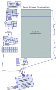 Greater Columbus Convention Center Second Floor map