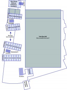 Greater Columbus Convention Center Second Floor map